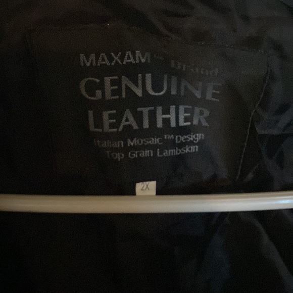 Maxam black leather jacket size 2x - Picture 2 of 4